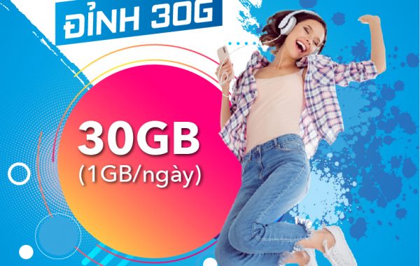 Đăng ký gói cước D30G VinaPhone nhận 30GB